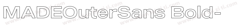 MADEOuterSans Bold字体转换